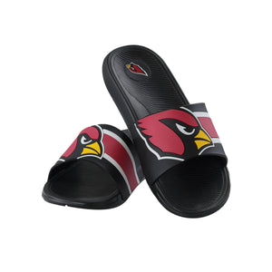 Arizona Cardinals NFL Mens Striped Big Logo Raised Slide