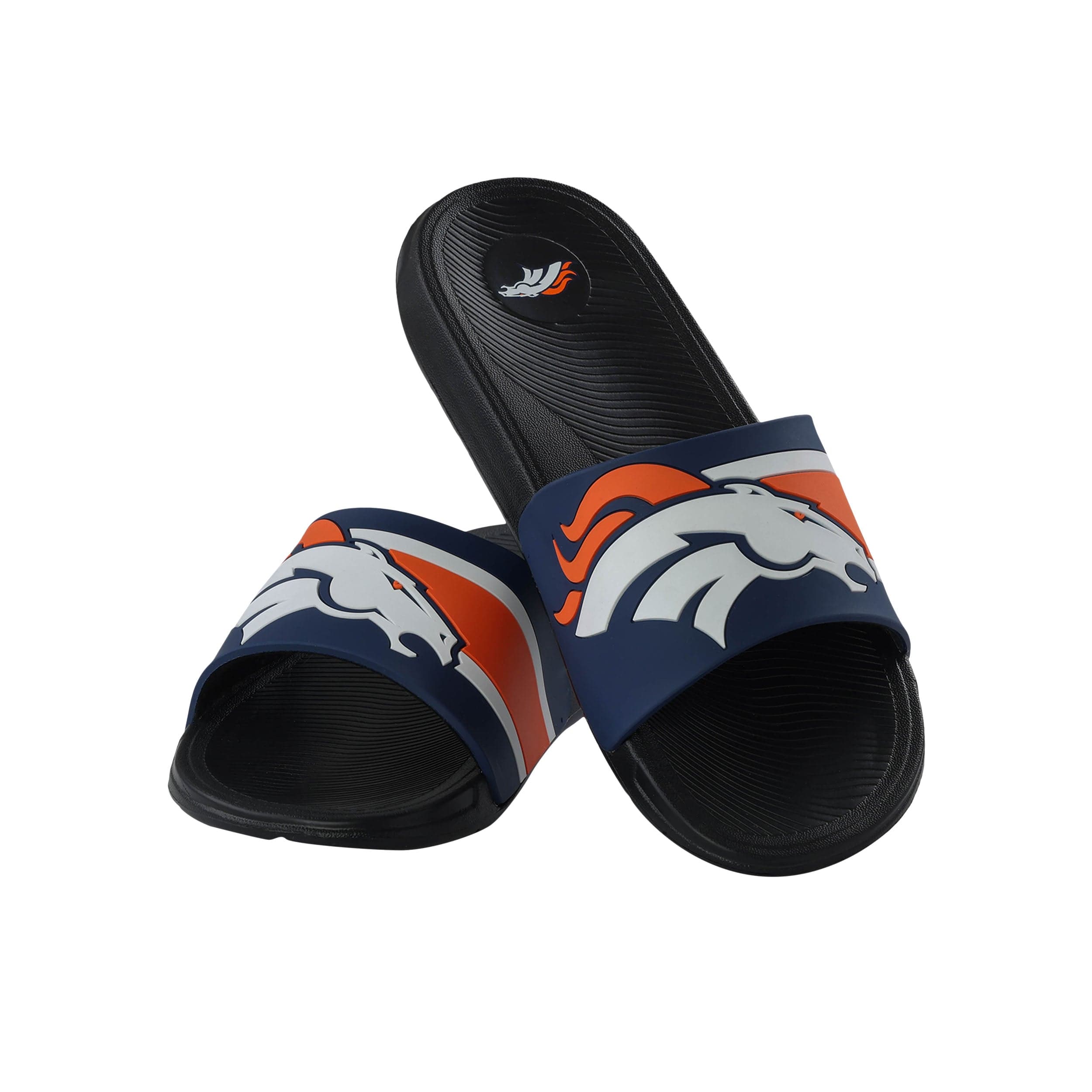 Denver Broncos Womens Big Logo Shimmer Slide