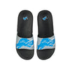 Detroit Lions NFL Mens Striped Big Logo Raised Slide