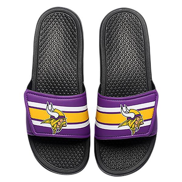 NFL Mens Stripe Legacy Sport Slides - Pick Your Team