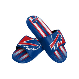 Buffalo Bills NFL Mens Team Stripe Gel Slide