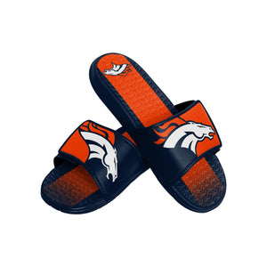 Denver Broncos NFL Mens Team Stripe Gel Slide