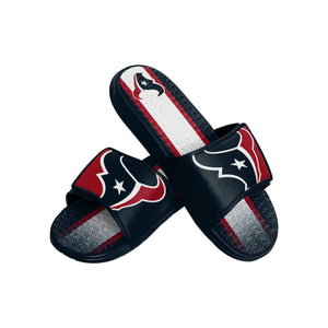 Houston Texans NFL Mens Team Stripe Gel Slide