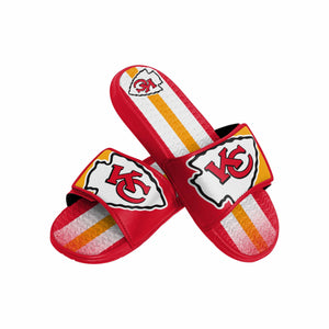 Kansas City Chiefs NFL Mens Team Stripe Gel Slide
