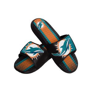 Miami Dolphins NFL Mens Team Stripe Gel Slide