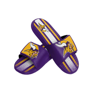 Minnesota Vikings NFL Mens Team Stripe Gel Slide