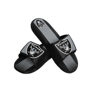 Las Vegas Raiders NFL Mens Team Stripe Gel Slide