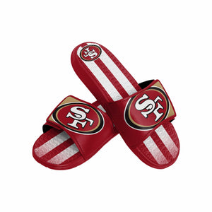 San Francisco 49ers NFL Mens Team Stripe Gel Slide
