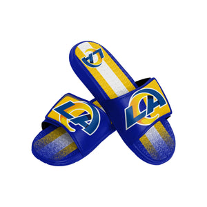Los Angeles Rams NFL Mens Team Stripe Gel Slide