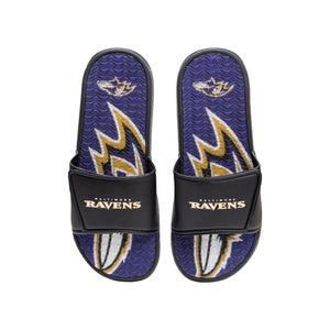 Baltimore Ravens NFL Mens Wordmark Gel Slides