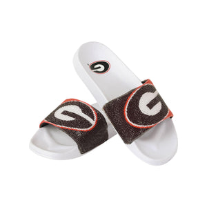 Georgia Bulldogs NCAA Womens Big Logo Shimmer Slide