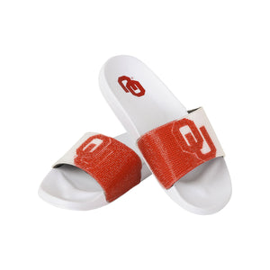 Oklahoma Sooners NCAA Womens Big Logo Shimmer Slide
