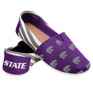 Kansas State Wildcats NCAA Womens Stripe Canvas Shoes