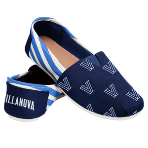 Villanova Wildcats NCAA Womens Stripe Canvas Shoes