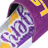 LSU Tigers NCAA Womens Glitter Gel Slide