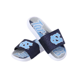 North Carolina Tar Heels NCAA Womens Glitter Gel Slide