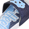 North Carolina Tar Heels NCAA Womens Glitter Gel Slide