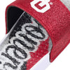 Oklahoma Sooners NCAA Womens Glitter Gel Slide