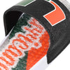 Miami Hurricanes NCAA Womens Glitter Gel Slide