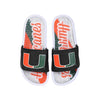 Miami Hurricanes NCAA Womens Glitter Gel Slide