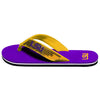 LSU Tigers NCAA Womens Sequin Flip Flops