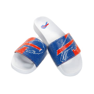 Buffalo Bills NFL Womens Big Logo Shimmer Slide