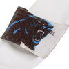 Carolina Panthers NFL Womens Big Logo Shimmer Slide