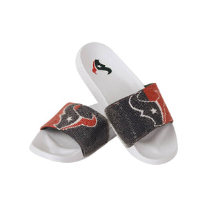 Houston Texans NFL Womens Big Logo Shimmer Slide