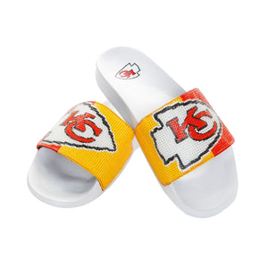 Kansas City Chiefs NFL Womens Big Logo Shimmer Slide