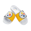 Pittsburgh Steelers NFL Womens Big Logo Shimmer Slide