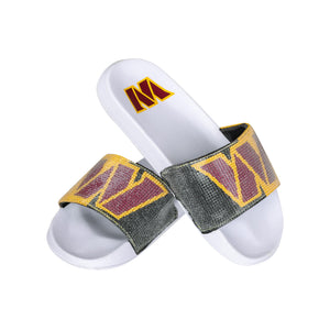 Washington Commanders NFL Womens Big Logo Shimmer Slide