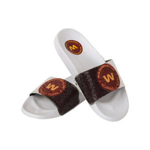 Washington Commanders NFL Womens Original Big Logo Shimmer Slide