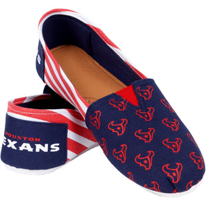Houston Texans NFL Womens Stripe Canvas Shoes