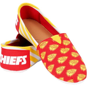 Kansas City Chiefs NFL Womens Stripe Canvas Shoes