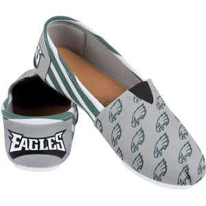 Philadelphia Eagles NFL Womens Stripe Canvas Shoes