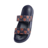 Chicago Bears NFL Womens Double Strap Shimmer Sandal