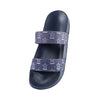 Dallas Cowboys NFL Womens Double Strap Shimmer Sandal