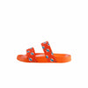 Miami Dolphins NFL Womens Double Strap Shimmer Sandal