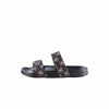 Las Vegas Raiders NFL Womens Double Strap Shimmer Sandal