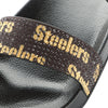 Pittsburgh Steelers NFL Womens Double Strap Shimmer Sandal