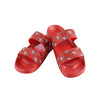 San Francisco 49ers NFL Womens Double Strap Shimmer Sandal