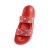 San Francisco 49ers NFL Womens Double Strap Shimmer Sandal