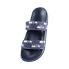 Seattle Seahawks NFL Womens Double Strap Shimmer Sandal