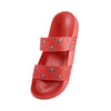 Tampa Bay Buccaneers NFL Womens Double Strap Shimmer Sandal