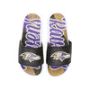 Baltimore Ravens NFL Womens Glitter Gel Slide