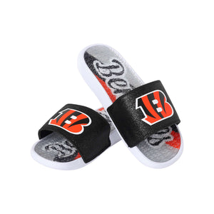 Cincinnati Bengals NFL Womens Glitter Gel Slide