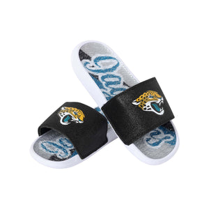 Jacksonville Jaguars NFL Womens Glitter Gel Slide