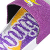 Minnesota Vikings NFL Womens Glitter Gel Slide