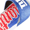 New York Giants NFL Womens Glitter Gel Slide