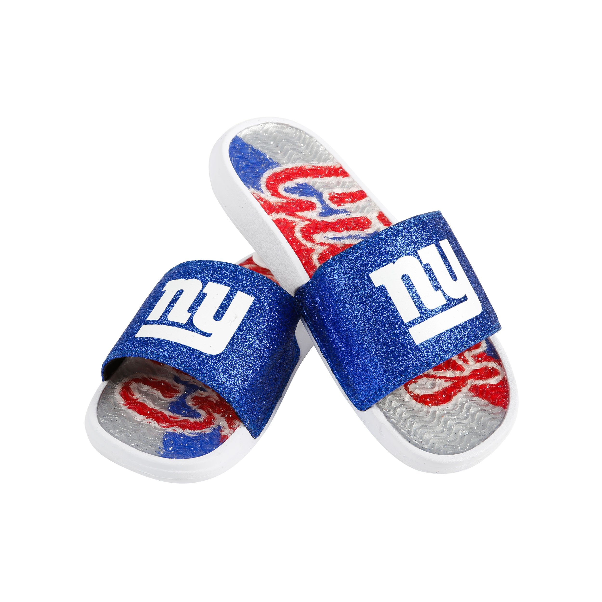 Detroit Lions NFL Womens Glitter Gel Slide